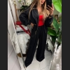 Delikatna bluza na suwak w kolorze czarnym